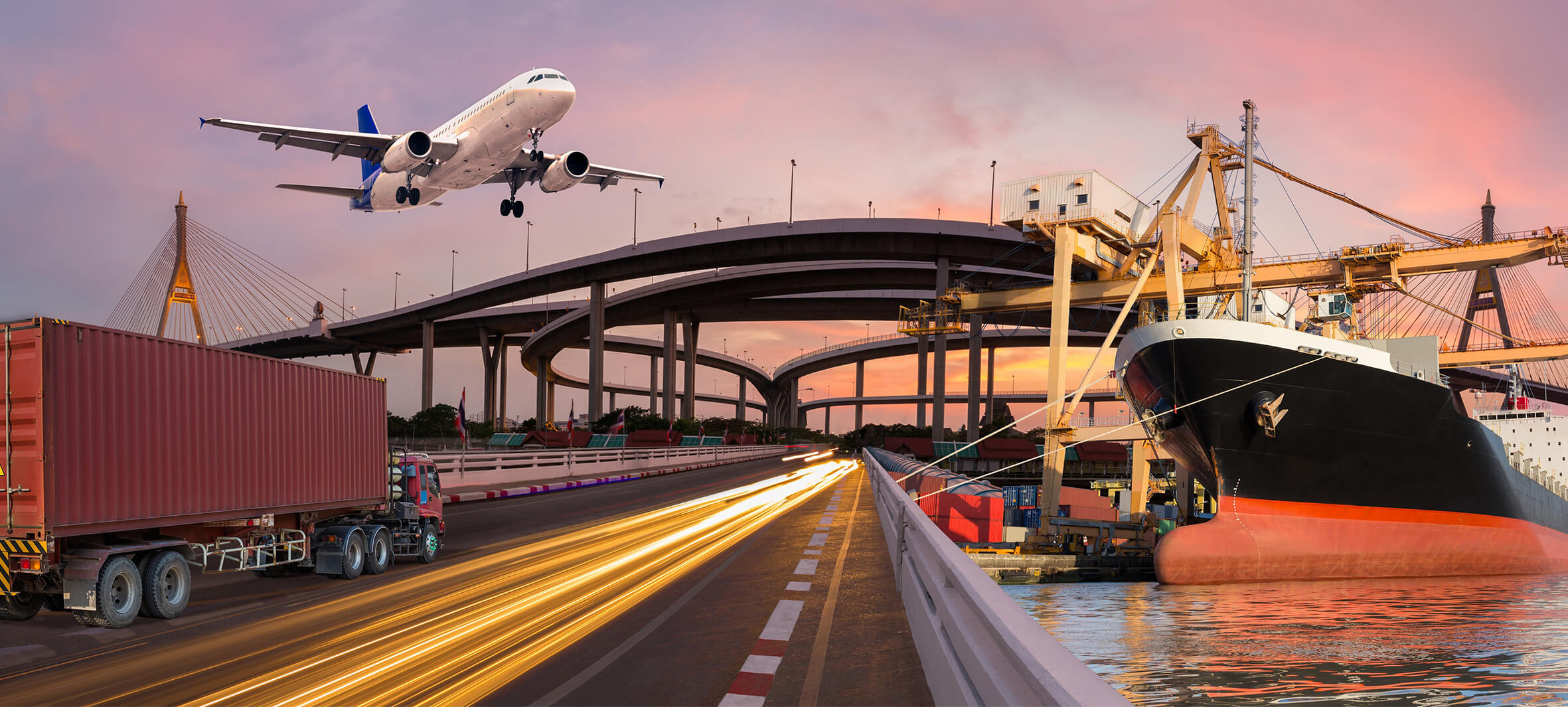 Hazmat Logistic multi-modal transport solutions combining air, sea, and road freight in UAE